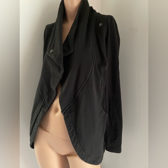 🌷 19” PTP Fits to 6 that’s a wrap sweater cardigan jacket black - Picture 3 of 10